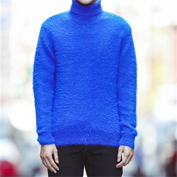 

men's sweaters 2023 winter trend plush mink cashmere turtleneck sweater mens real mink cashmere warm backing z369 230812, White;black