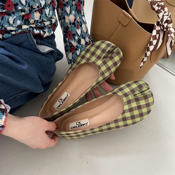 

dress shoes split toe flats ballet shoes woman slip on loafers soft bottom moccasins silver flat ballerina single tabi ninja women shoes 230, Black