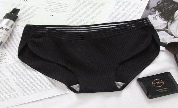 

womens panties soft cotton underwear midrise elastic brief women039s comfortable panties3925334, Black;pink