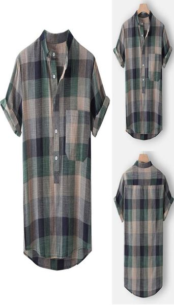 

men039s casual shirts mens shirt summer fashion lapel multi pocket pure color short sleeve printed plaid plus size loose bl9727420, White;black