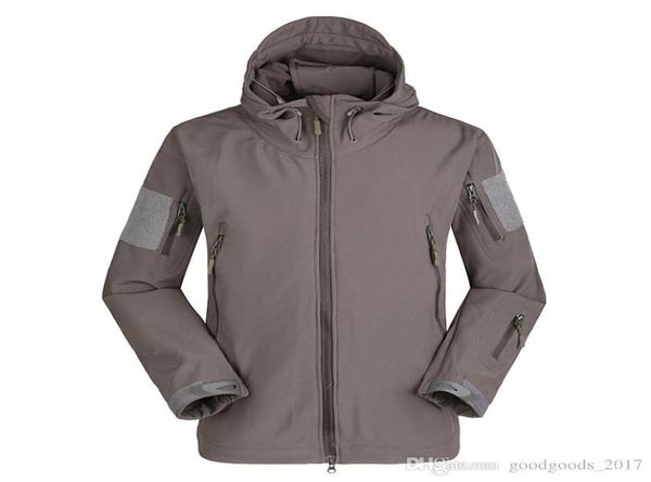 

esdy tactical jackets desert outdoor tactical softshell jacket black khaki hiking camping travel jackets sports warm jacket6256900, Blue;black