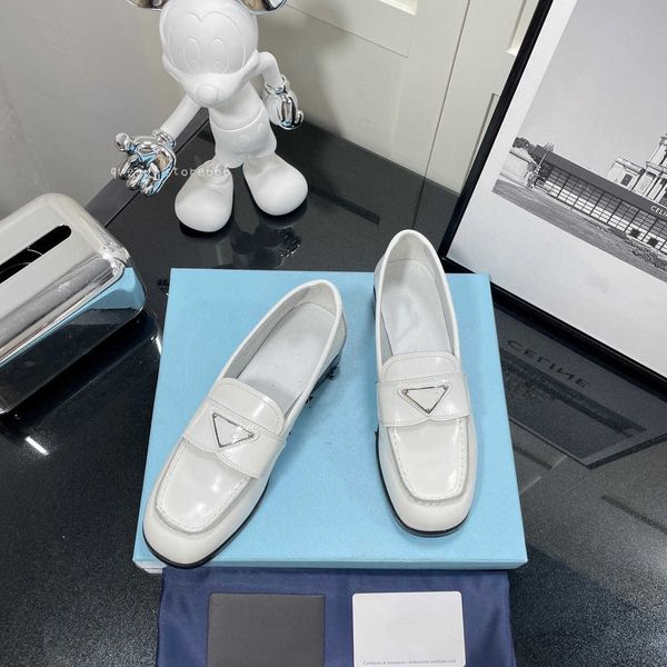 

black loafers cowhide 2022 sandals half buckle genuine leather flat bottom single shoes muller female outer wear size 35-41