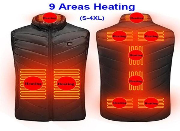 

men039s vests heated vest charging lightweight jacket with 9 heating zones ororo body warmer for riding camping hiking f7170328, Black;white