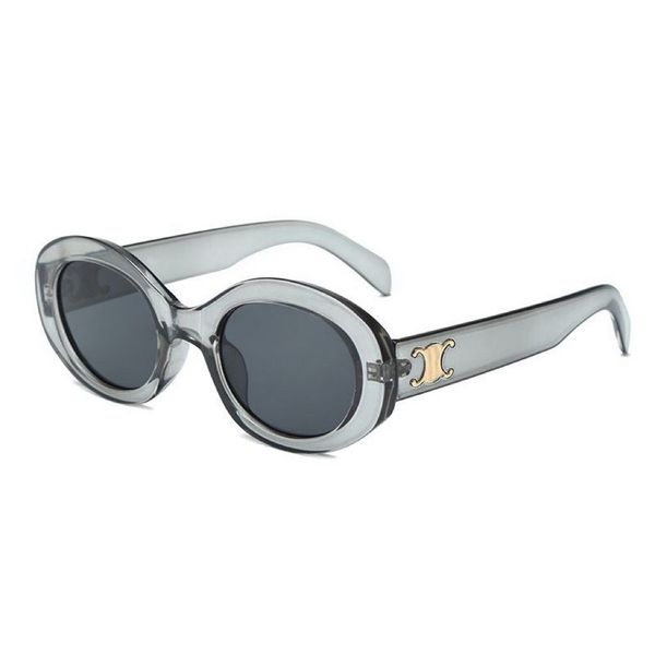 

frame Glasses Sunglasses Fashion Designer Sunglasses CEL 40238 Brand Men's and Women's Small Squeezed Frame Oval Glasses Prem