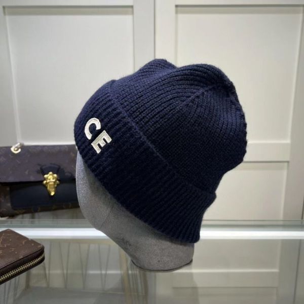 

Designer 2023 Men Women Beanie Knitted Hat Autumn and Winter Warm Fa, Blue