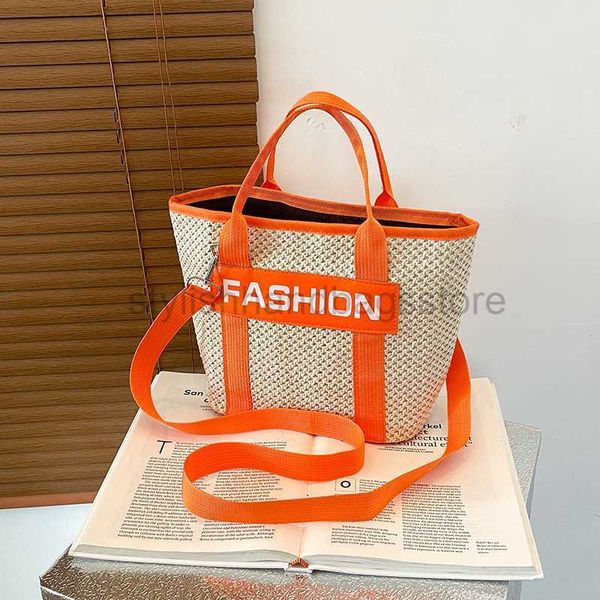 

shoulder bags autumn fashion underarm shoulder bag for women 2022 new trend fashion contrast letter straw woven handheld crossbody bagstylis