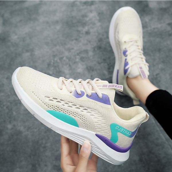 

new product women's shoes breathable running shoes lightweight soft bottom designer fashion black pink 36-41comfortable outdoor sport s
