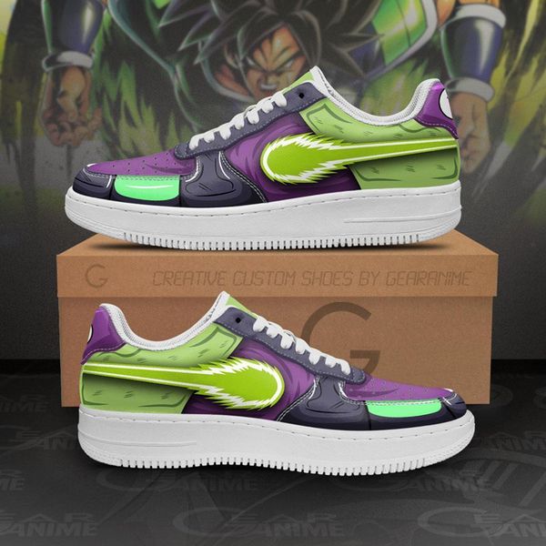 

fashion men women anime casual shoes broly air power sneakers italy popular manga low leather designer couple custom animes fitness athletic, Black