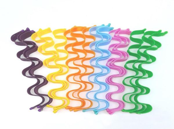 

18pcs 55cm hair curlers magic styling kit no heat with style hooks heatless wave formers for most hairstyles252f2058716