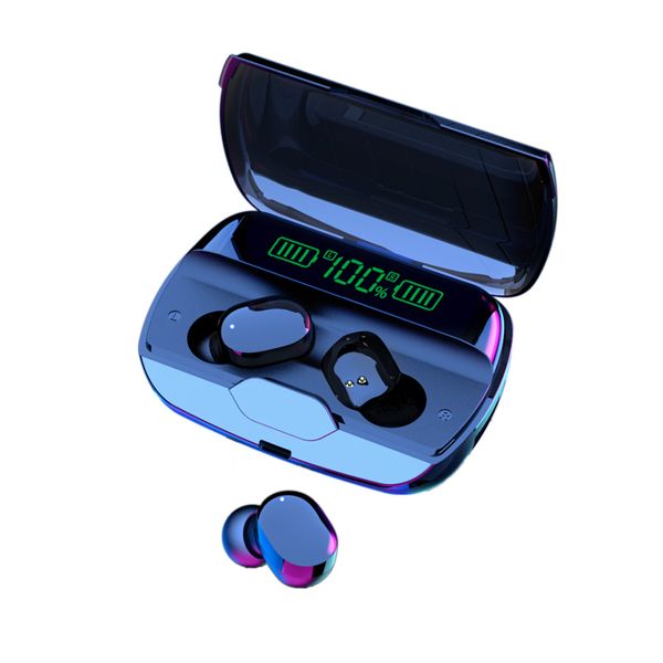 

e30 tws wireless game bluetooth 5.0 earphone touch control stereo headset sport headphone waterproof earbuds led display with mic charging b