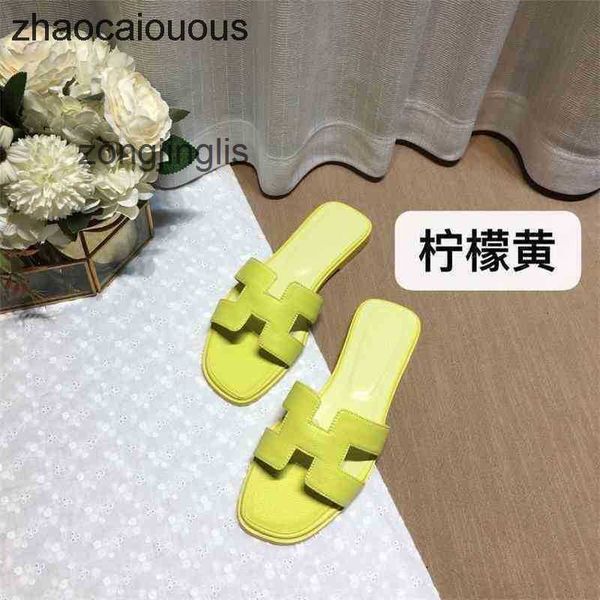 

slipper bear her shoes sandal designer slippers women oran designer organ 2023 summer wear leater flat beac udnm