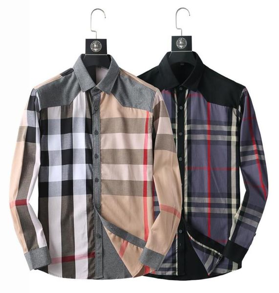 

2022 luxury designer men039s shirts fashion casual business social and cocktail shirt brand spring autumn slimming the most fas4578181, White;black