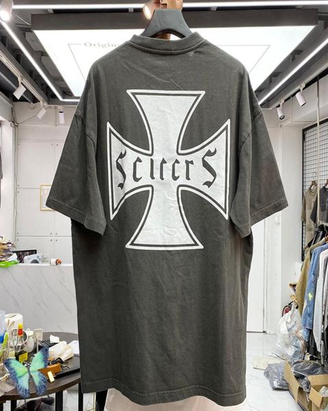 

tees summer style quality wash do old t shirt oversize men women tshirt8363237, Black;brown