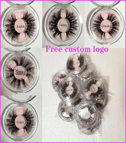 

100 mink lashes 25mm 3d eyelashes extension makeup natural false eyelashes fluffy messy fake eye lash bulk faux with custom box9228783