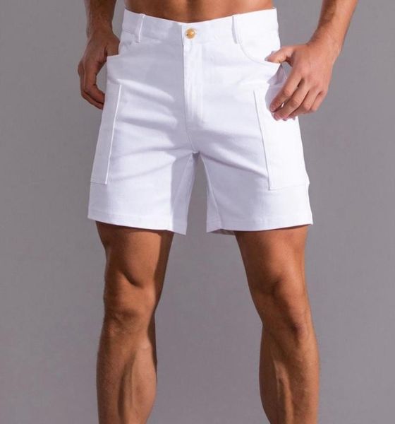 

men039s shorts white men bermuda streetwear pure cotton knee length casual short pants work trousers summer fashion bottoms 2028446688, White;black