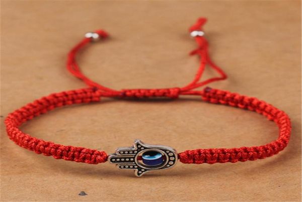 

handwoven bracelet lucky bracelet kabbalah red string thread hamsa bracelets blue turkish evil eye charm jewelry fatima bracelet j7658380, Red;brown