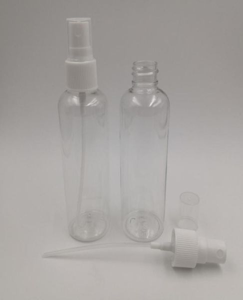 

100pcslot 100ml pet plastic empty refillable atomizer perfume bottle clear mist spray bottle with white sprayer9864141