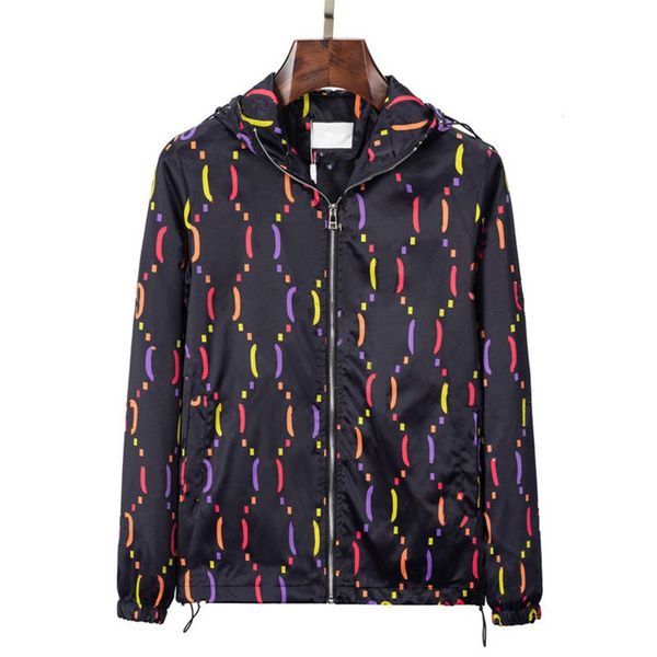 

designer mens jacket fashion hooded sports suits autumn and winter windrunner coats windbreaker casual zipper jackets new clothing asia size, Black;brown