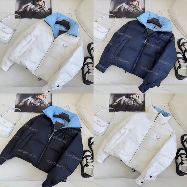 

designer womens short down jacket standing collar down winter coat fashion short jacket style trench coat pocket warm coat, Black