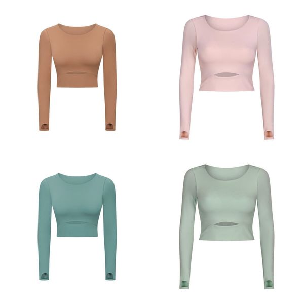 

long sleeved yoga shirt sports fitness yoga women's gym sports