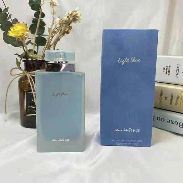 

Perfumes for Women Brand Ladies Spray 100 ML Light Blue Cologne Designer Natural Female Long Lasting pleasant Fragrances For Gift 3.3 FL.OZ Charming Floral Scent