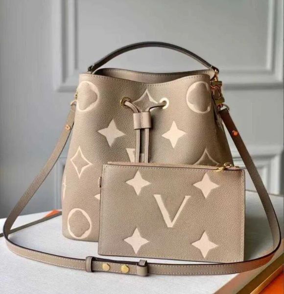 

designer bag womens neonoe bucket bags luxury shoulder bags embossing handbag purse crossbody bag handbags tote bag m45497 integrity888888