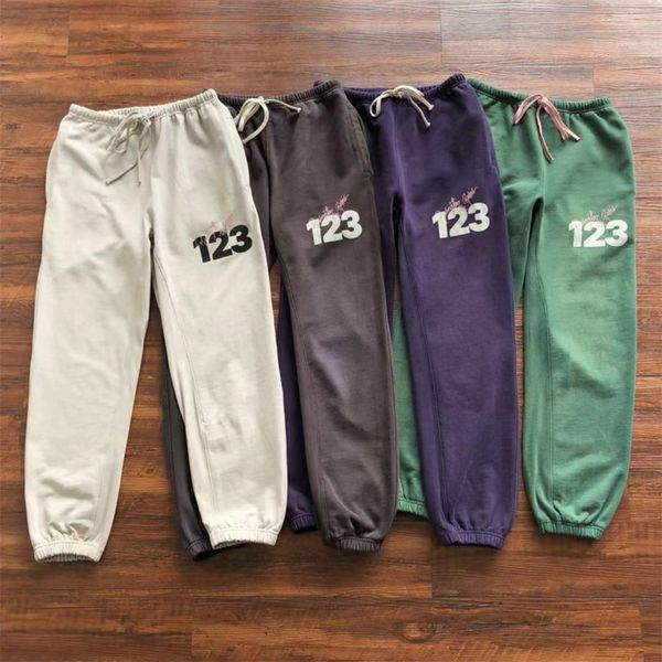 

men s tracksuits rrr123 set washed old letter print and women s high street 1 hoodie pants size 2 3 230814, Gray