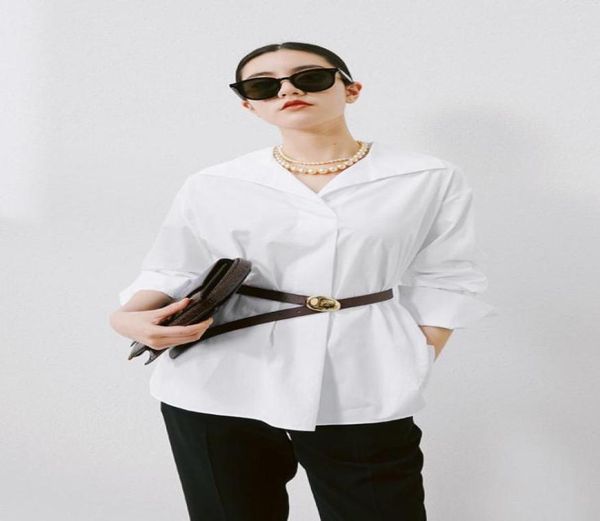 

2022 whole womens blouse 100 light weight cotton white skirt ladies long sleeves clothes65301021523969