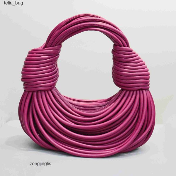 

knotted double knot bags designer bag 2023 bottegaas handbag pure rope venetaas hand woven women's calf leather h0m4