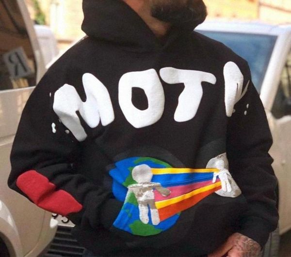 

cpfm kid cudi hoodie mens puff print hooded sweatshirts casual oversize pullover men women hip hop streetwear mg210107 o36y95071771493402, Black