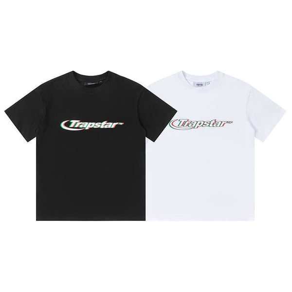 

mens trapstar t shirt short sleeve print outfit chenille tracksuit black cotton london streetwearorwh, White;black