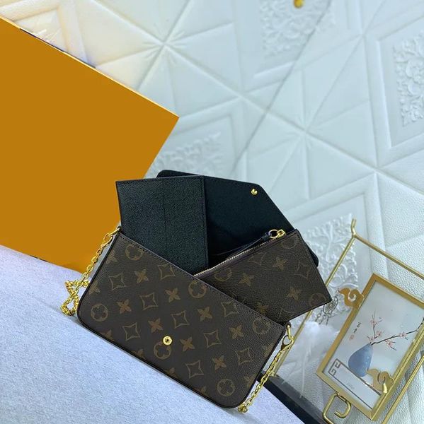 

womens handbags fashion flower ladies composite totes bag leather shoulderbags female clutch purses with box and dust bags