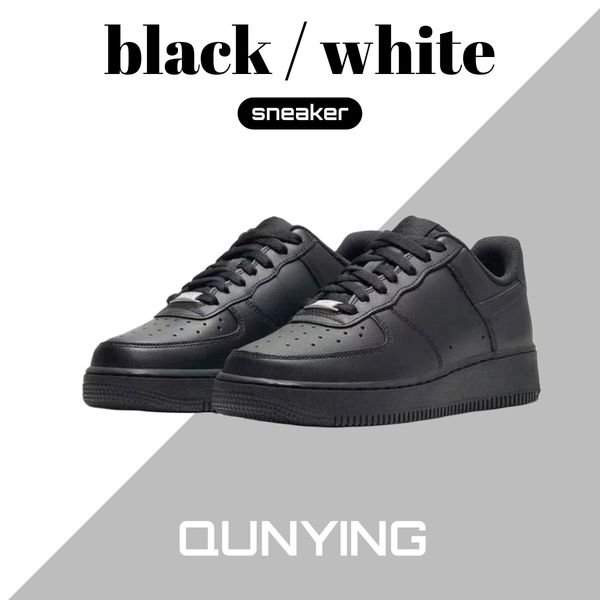 

plate-forme designer basketball sneaker fashion a"f1 07 triple black white university red midnight navy olive canvas particle beige vas