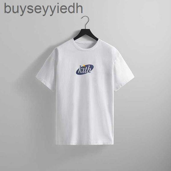 

breathable printed pattern t-shirt with a large design by kith retro tee, White;black