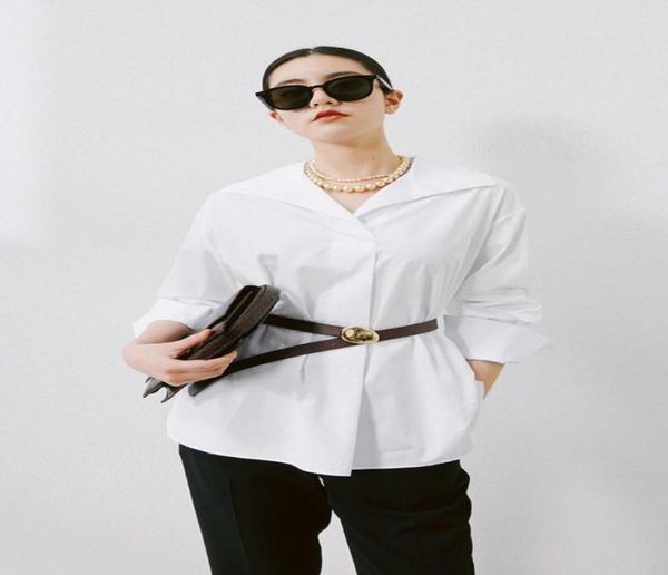 

2022 whole womens blouse 100 light weight cotton white skirt ladies long sleeves clothes65301025778934