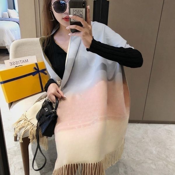 

designer cashmere scarf women new fashion autumn/winter warm be common shawl scarf clothing collocation, Blue;gray