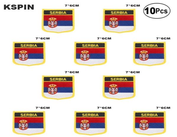 

serbia flag embroidery patches iron on saw on transfer patches sewing applications for clothes in homegarden 10pcs18846696817185, Black
