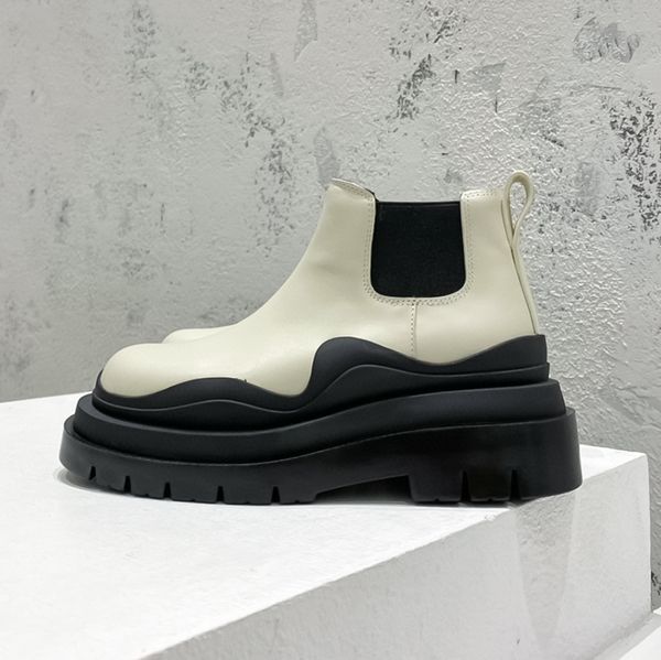 

leather green soled martin boots ankle boots b v autumn winter chelsea boots luxury designer british wind boots mens shoes womens shoes outd, Black