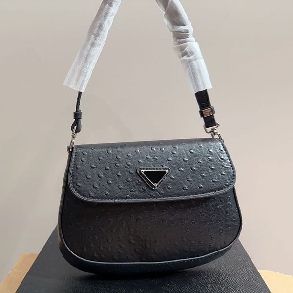 

underarm hobo bags shoulder crossbody women bag handbags designer handbag purse genuine leather plain irregularity shopping ostrich pattern