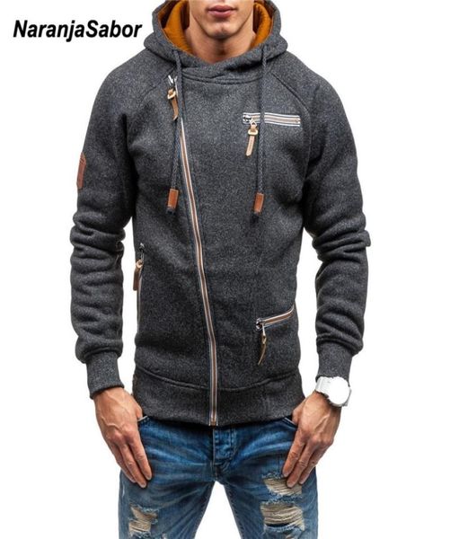 

naranjasabor mens hoodie new autumn side zipper sweatshirts men039s casual hooded hoodies long sleeve male brand clothing 3xl n1264934386, Black