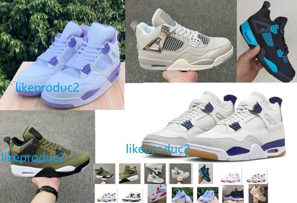 

jumpman 4 basketball shoes young boys 4s pine green pn dust university blue red cement military black cat sail diy big kids trainers sport s