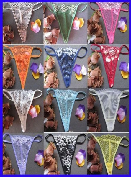 

womens lace panties tback underwear women net yarn transparent gstring thongs lingerie see through underpants3725075, Black;pink