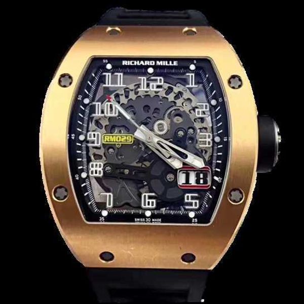 

richardmille mechanical wristwatches rm series tourbillon wrist watch watches series rm029 rose gold limited edition fashion leisure sports