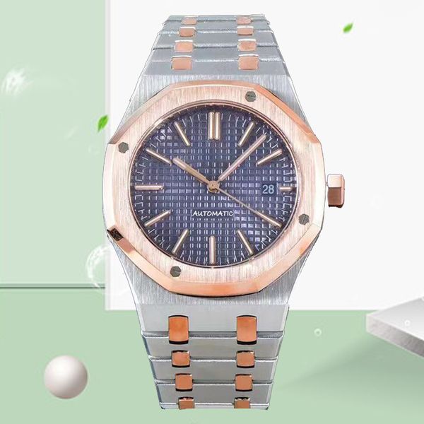 

mens watch aaa designer watches 41mm skeleton watch mechanical fashion classic style 904l stainless steel waterproof luminous sapphire ceram, Slivery;brown
