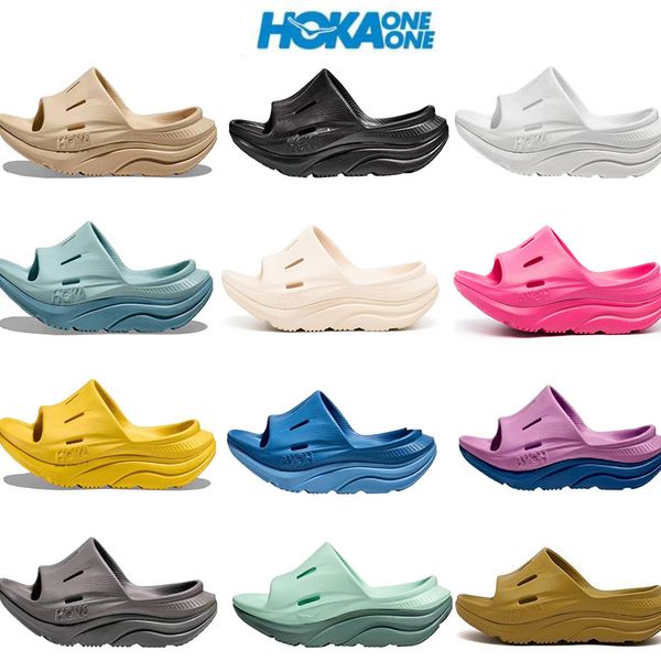 

hoka one one ora sandals recovery slide 3 designer og blue slippers hokas shoes mens women sandals designer slippers yellow white black beig