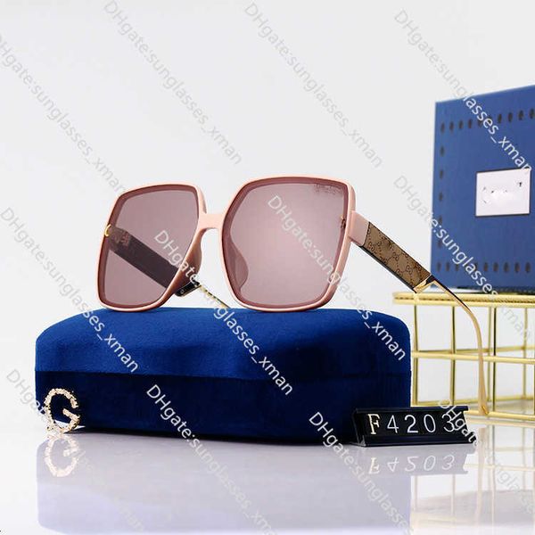 

Fashion Designer Cool sunglasses 2023 new polarized glasses box sunshade female Sunglasses net red plain face street shooting driving 1CLG4