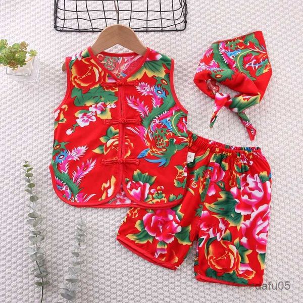 

clothing sets summer toddler baby children sports clothes suits infant northeast big flower short sleeve t-shirt+2pc ssets casual clothing r, White