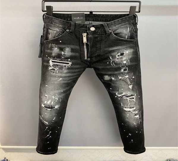 

2022 new arrivals d2 mens luxury designer denim jeans holes trousers uare jeans coolguy biker pants uared2 mens clothing 2#98569011377, Blue