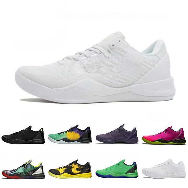 

basketball shoes mens protro 8 triple white black gold easter mambacurial ftb prelude reflectiion sulfur electric zk5 men trainers sports sn