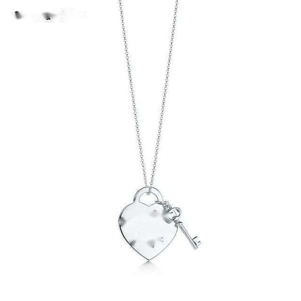 

2023 t home love necklace sweet cool ins design cold wind niche design sense senior light luxury tide collarbone necklace holiday gift, Silver